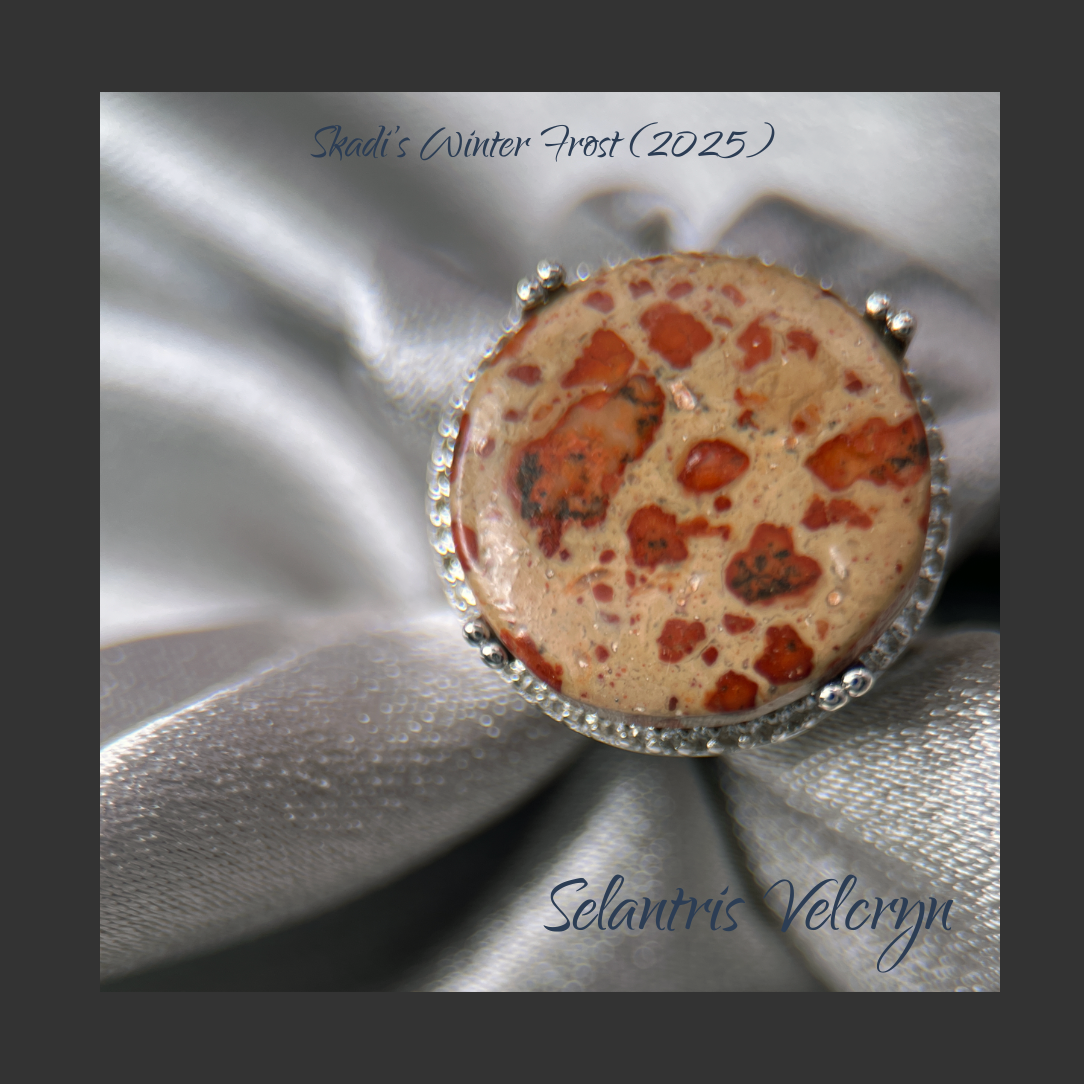 Celestial Path – Asteroid Jasper Ring & Pendant Set | Skadi’s Winter Frost