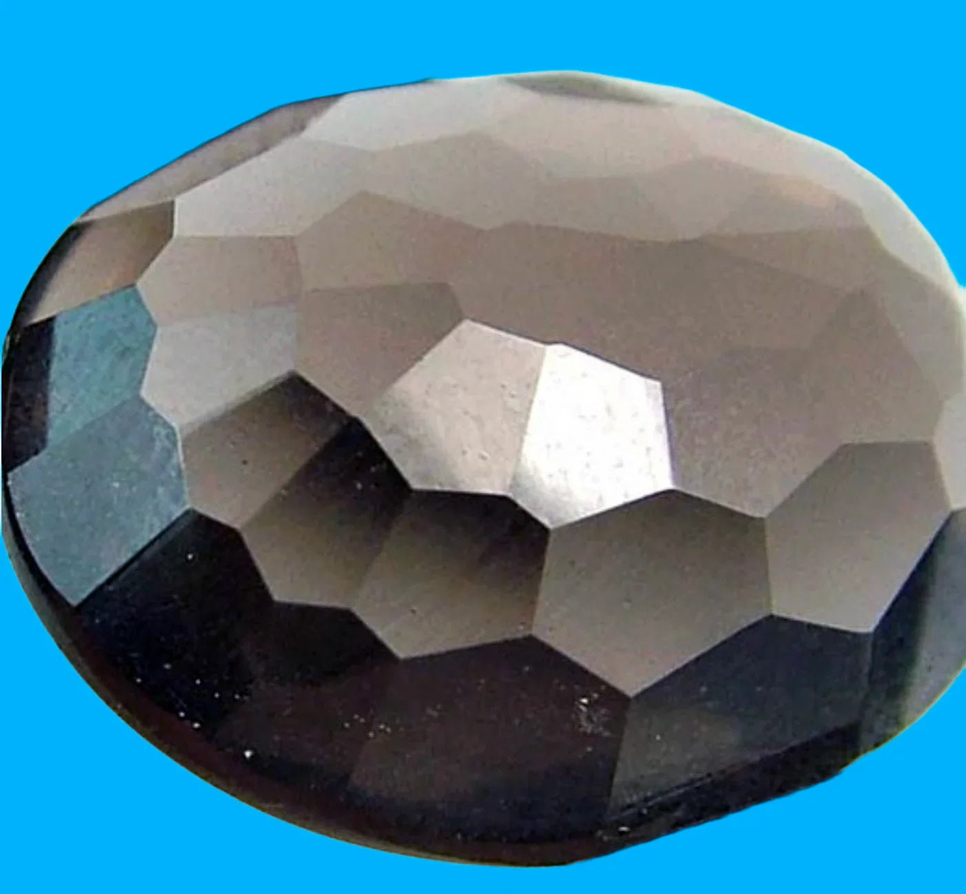 Grounded Shadow | Smoky Quartz 14.15 cts Shadow Anchor Ring in Rhodium Plated Sterling Silver | Skadi's Winter Frost