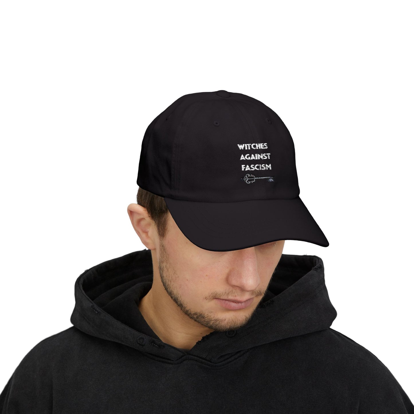 Witches Against Fascism Dad Cap — Political Statement Baseball Hat