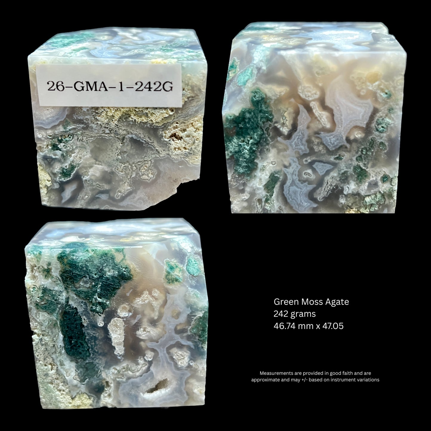 Aphrodite’s Garden Stone - Moss Agate Dendritic Druzy Specimen – Aphrodite’s Winter Glow