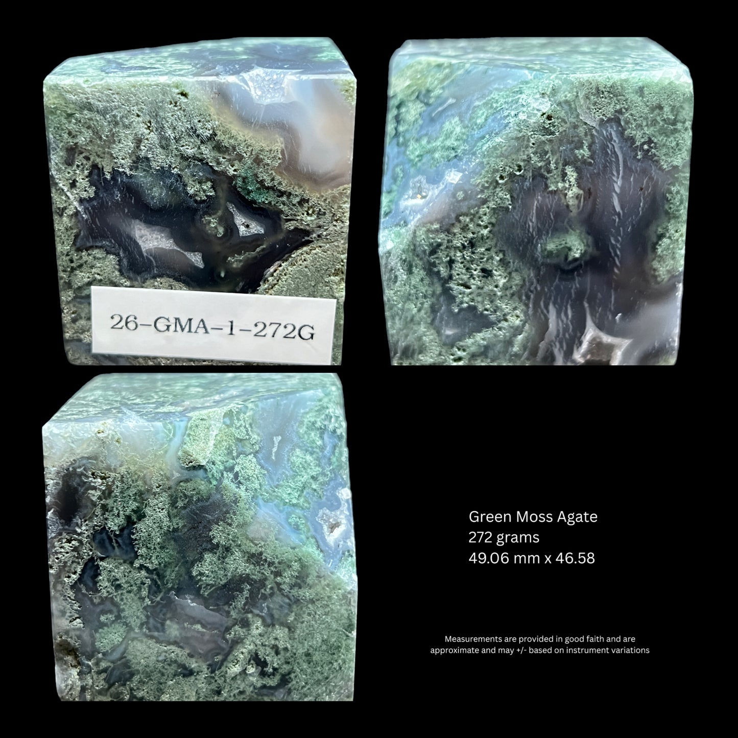 Aphrodite’s Garden Stone - Moss Agate Dendritic Druzy Specimen – Aphrodite’s Winter Glow