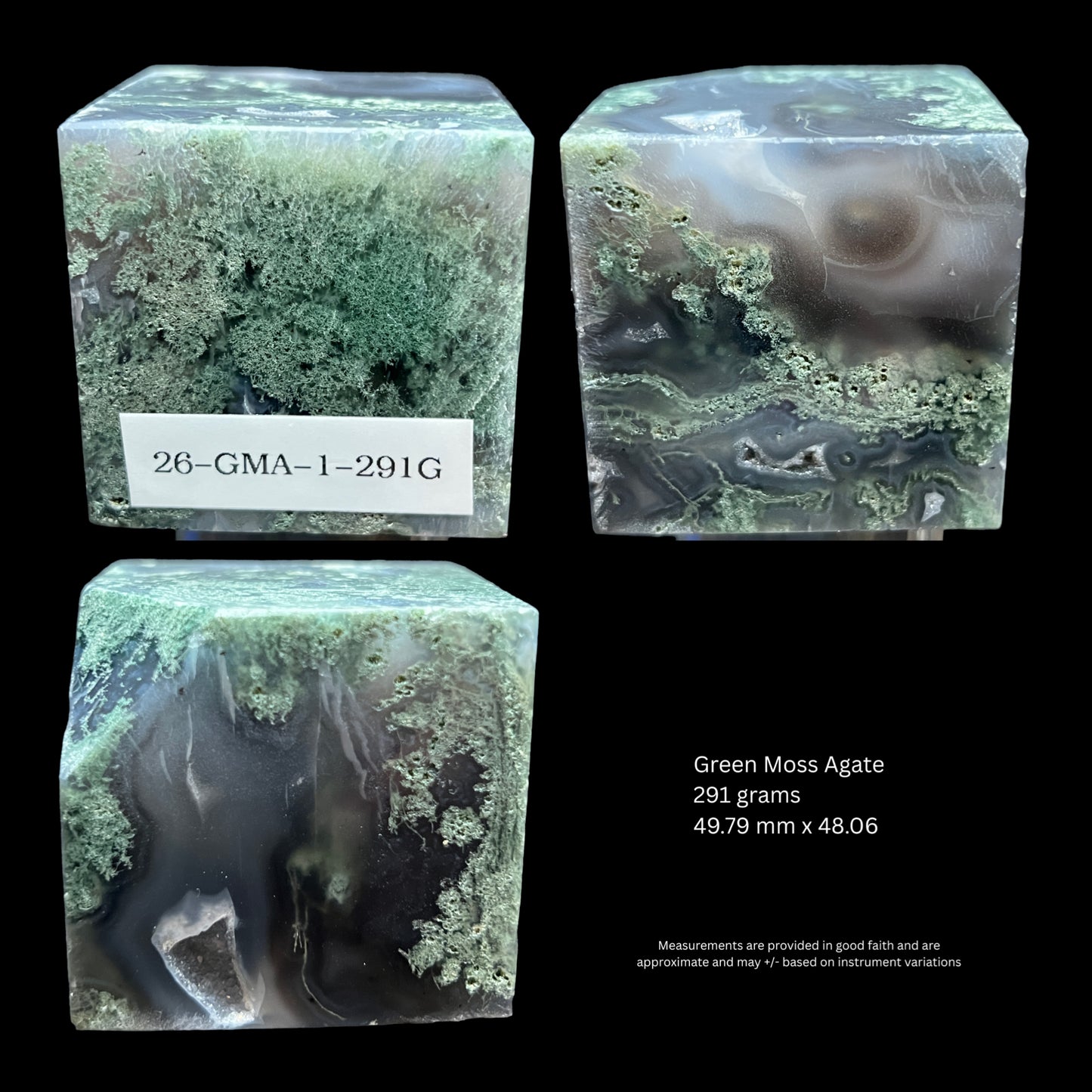 Aphrodite’s Garden Stone - Moss Agate Dendritic Druzy Specimen – Aphrodite’s Winter Glow