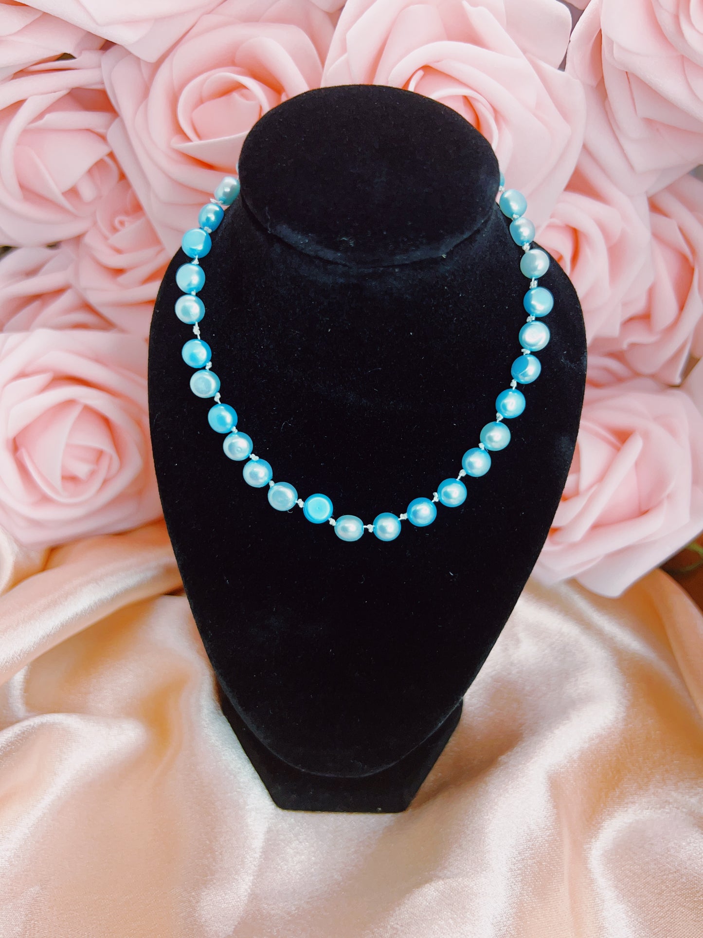 Salt & Luster Aquamarine Freshwater Pearl Bracelet 5–5.5 mm – Aphrodite’s Winter Glow