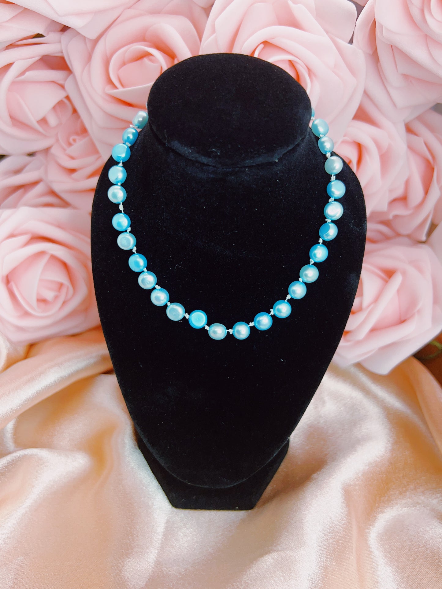 Salt & Luster Aquamarine Freshwater Pearl Bracelet 5–5.5 mm – Aphrodite’s Winter Glow