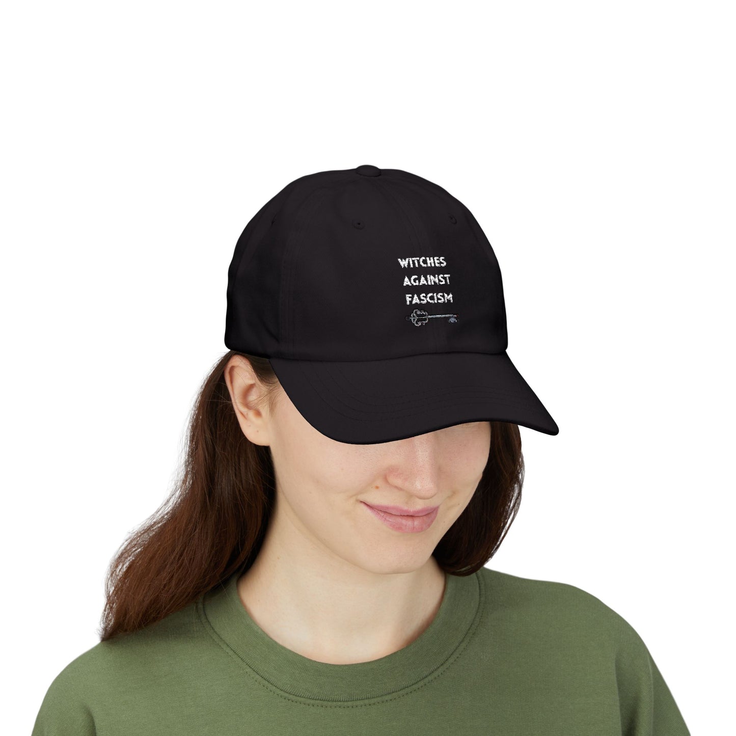 Witches Against Fascism Dad Cap — Political Statement Baseball Hat