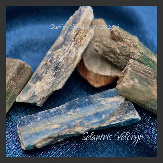 Blue Kyanite Select Blades · Kenya Rough | Skadi's Winter Frost