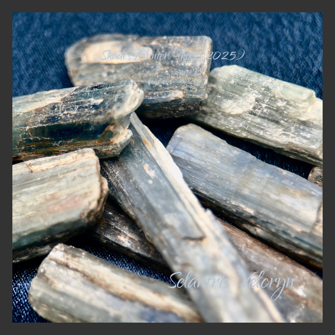 Blue Kyanite Select Blades · Kenya Rough | Skadi's Winter Frost