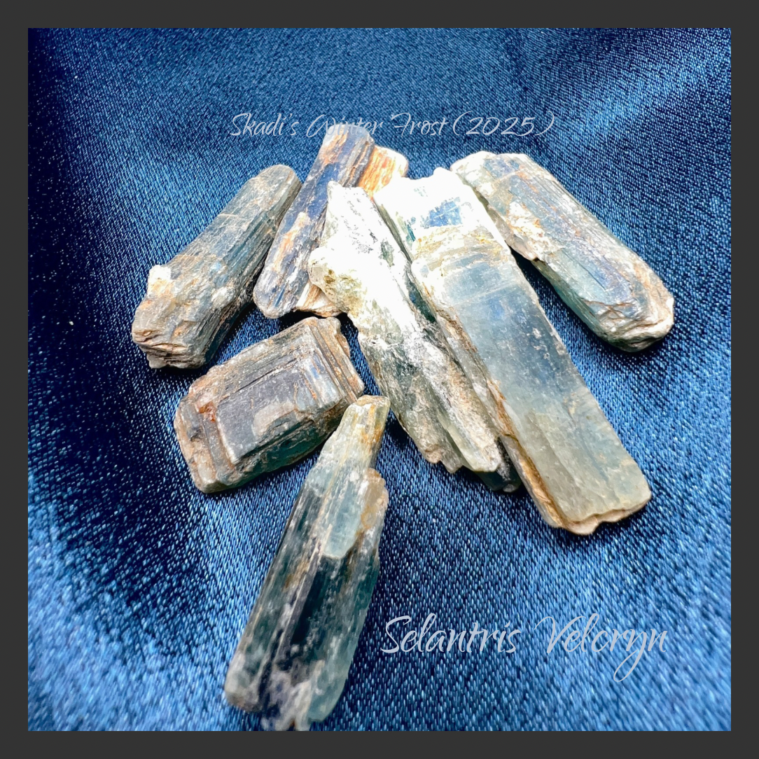 Blue Kyanite Select Blades · Kenya Rough | Skadi's Winter Frost
