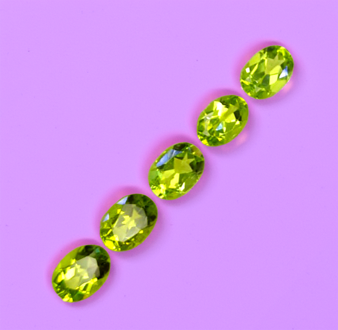 Frosted Resilience | Parrot Green Peridot Set 1.62 ct Sterling Silver Set | Skadi's Winter Frost